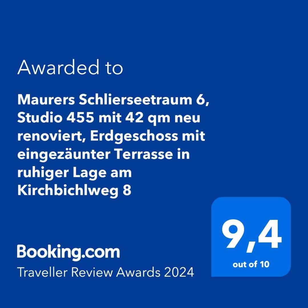 Maurers Schlierseetraum 6, Studio 455 Mit 42 Qm Neu Renoviert, Erdgeschoss Mit Eingezaeunter Terrasse In Ruhiger Lage Am Kirchbichlweg 8 エクステリア 写真